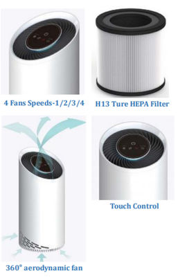 Living Room HEPA 13  Tobacco Smoke Air Cleaner For Remove Dust Odors Kill Viruse