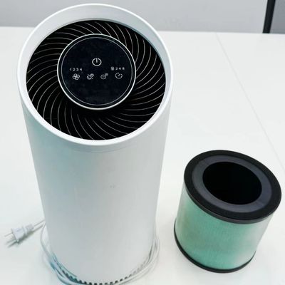 Cold Plasma HEPA Air Purifier with Activated Carbon Filter Touch Control Timer Night Light - White Private