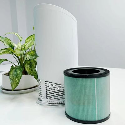 White HEPA Air Purifier with Touch Control Sleep Mode Night Light Timer 2/4/8/12 Hours