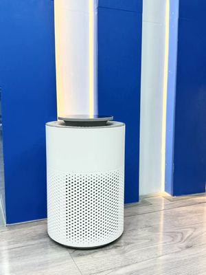 White HC10 Air Purifier with HEPA Filter Sleek and Powerful Odor Elimination