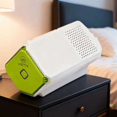 Round Shape Car Air Purifier with Toluene Purification >99% and Ozone Output <0.08ppm for Vehicle Interior